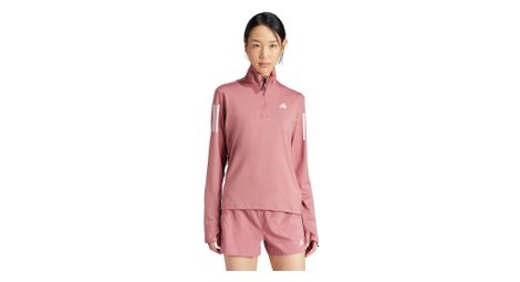 Adidas own the run donna rosa 1/2 zip top