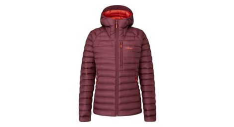 Chaqueta de plumón para mujer rab microlight alpine red l