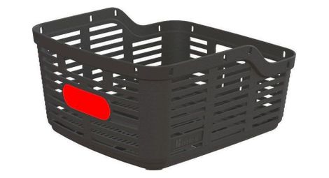 Panier arriere plastique zig zag noir 38x34x19.