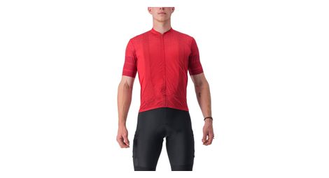 Castelli unlimited terra short sleeve jersey red