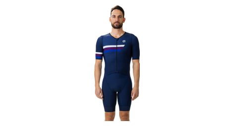 Combinaison triathlon manches courtes ale trigger bleu