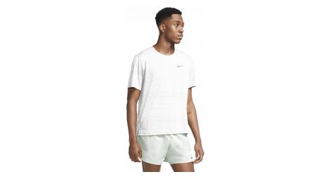 Maillot manches courtes nike dri fit miler blanc