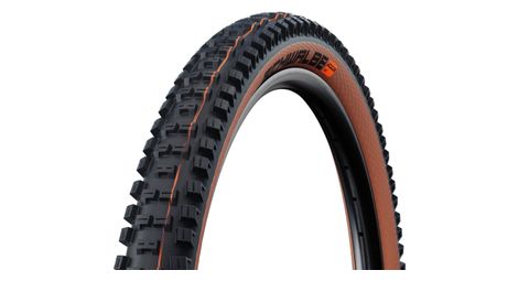 Pneu vtt schwalbe big betty 29 tubeless easy souple super trail addix soft e-bike e-50 flancs bronze