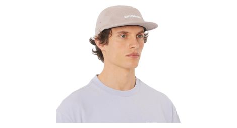 Gorra salomon logo 5 paneles marrón
