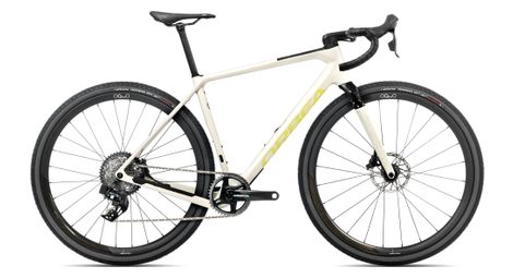 Vélo de Gravel Orbea Terra M21eTEAM 1X Sram Force XPLR eTap AXS 12V 700 mm Blanc Ivory 2025 T.M 173/179cm - Produit Reconditionné