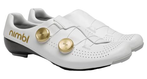 Ultimate Glide Rennradschuhe Weis Gold