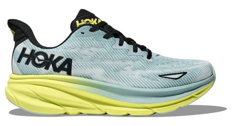 Hoka clifton 9 laufschuhe blau/grün herren