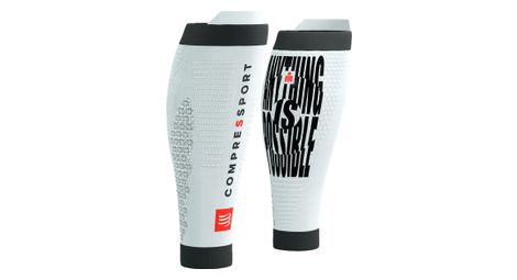 Manguitos Compressport R2 3.0 IronMan Blanco/Negro/Rojo
