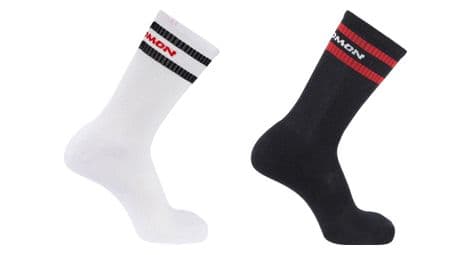 Salomon 365 crew calcetines de 2 pares blanco unisex