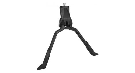 Bequille velo double centrale newton vtc-29  alu noir (poids maxi 60kgs, pied stable pour vae)