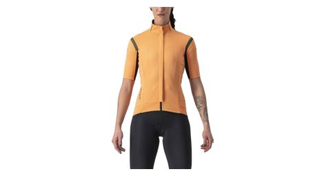 Maillot de manga corta para mujer castelli gabba ros 2 naranja/caqui