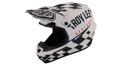 Casque intégral troy lee designs se4 polyacrylite mips blanc/noir