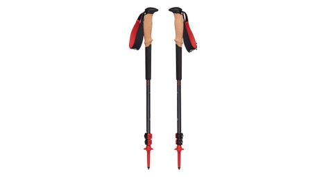 Black diamond pursuit hiking poles black/red