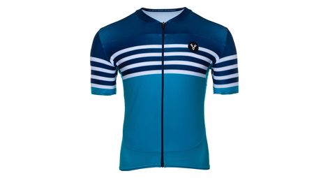 Maillot manches courtes lebram tourmalet marine turquoise