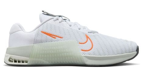 Nike metcon 9 cross training shoes white orange