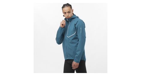 Veste imperméable salomon bonatti trail bleu homme
