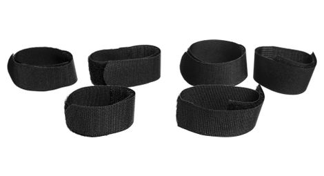 Attaches velcro miss grape velcro internode 6 pieces pour sacoche de cadre miss grape internode noir