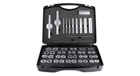 Kit d’installation et d'extraction de roulements de moyeu vélo – 20 paires de blocs + 8 tubes de guidage