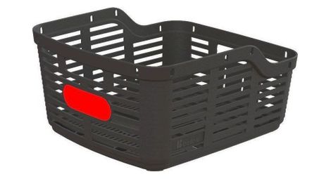 Panier avant vélo, en plastique, zigzag - dimensions 38x34x19 - noir