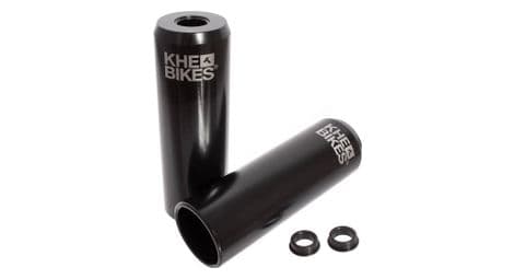 Bmx pegs pro cnc adulte noir 10mm/14mm khebikes