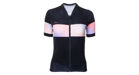 Maillot manches courtes femme lebram agnes noir aurore