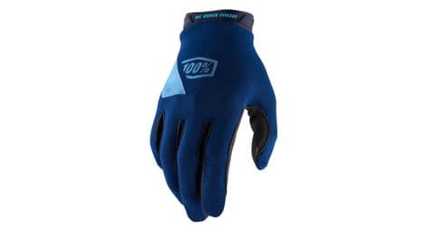 Gants longs 100% ridecamp navy / bleu