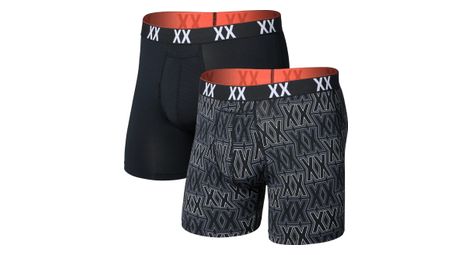 Boxers Saxx Multi-Sport Mesh Noir Homme (Lot de 2)