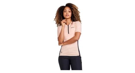 Maillot manches courtes femme craft core offroad beige noir