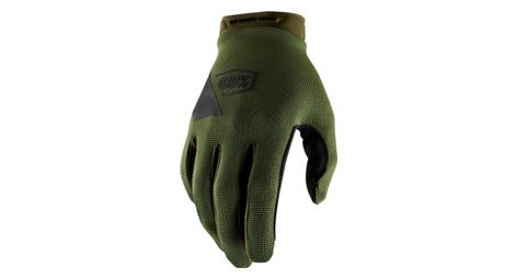 Gants longs 100 ridecamp fatigue vert