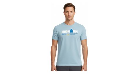 T-shirt manches courtes ironman austria bleu ciel homme