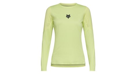 Maillot de manga larga Fox Flexair verde para mujer
