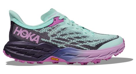 Hoka women's speedgoat 5 blue violet trail running shoes 39.1/3