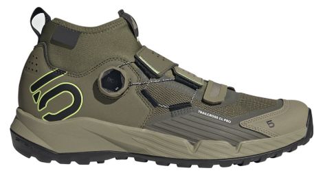 Zapatilla mtb adidas five ten trailcross pro clip-in verde/negra 46