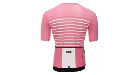 Maillot manches courtes lebram ventoux saumon coupe ajustee