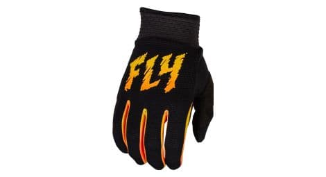 Fly f-16 kinderhandschoenen zwart/geel/oranje