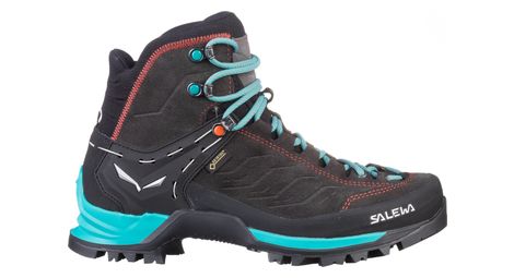 Salewa mountain trainer mid gore-tex damen wanderschuhe braun / blau