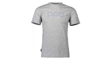 Camiseta con logo de poc gris melange