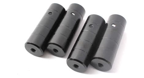 Bmx pegs 2 paires noir acier 10/14mm khebikes