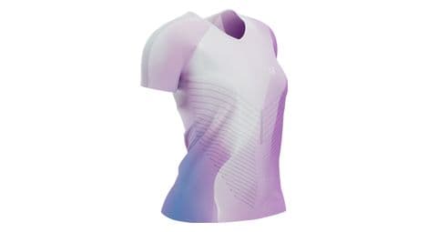 Compressport performance women's short sleeve jersey purple