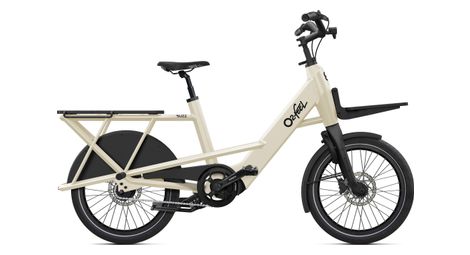 Vélo Cargo Électrique O2feel Buzz 7.1 Shimano Nexus 5V 540 Wh 20'' Beige Blanc Meringue