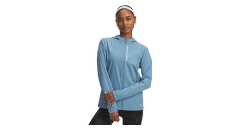 Veste coupe-vent under armour outrun the storm bleu femme