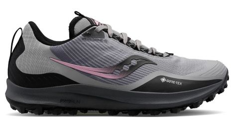Chaussures trail saucony peregrine 12 gtx gris rose femme