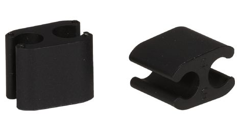 Boite de 10 clips duo elvedes noir 5.0 mm