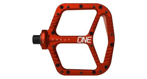 Oneup red aluminium pedal pair