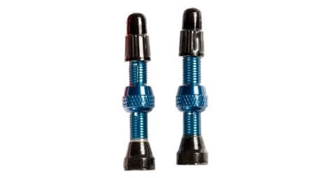 Paire de valves stan's notubes universal presta 35 mm bleu