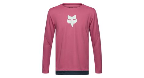Fox ranger berry red long sleeve jersey for kids