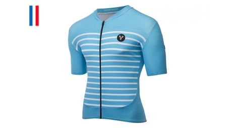 Maillot mangas cortas lebram ventoux azul cielo slim fit