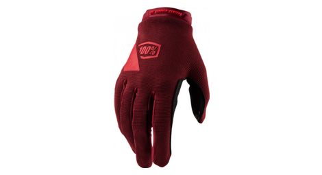Gants longs femme ridecamp 100 rouge