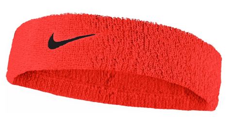 Bandeau éponge nike swoosh headband rouge unisex