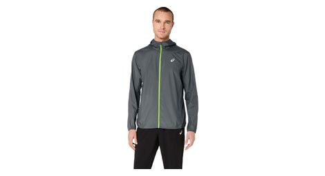 asics core men s gray windbreaker